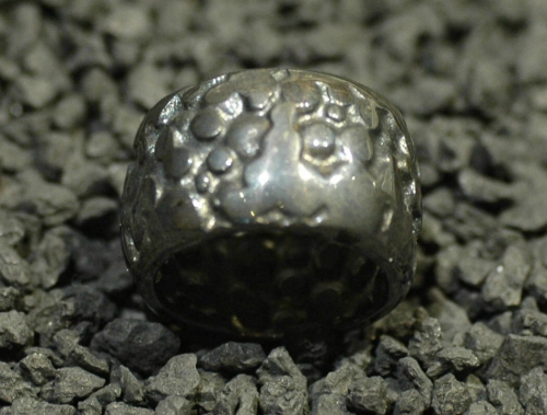 Silber Designer Ring geschwärzt